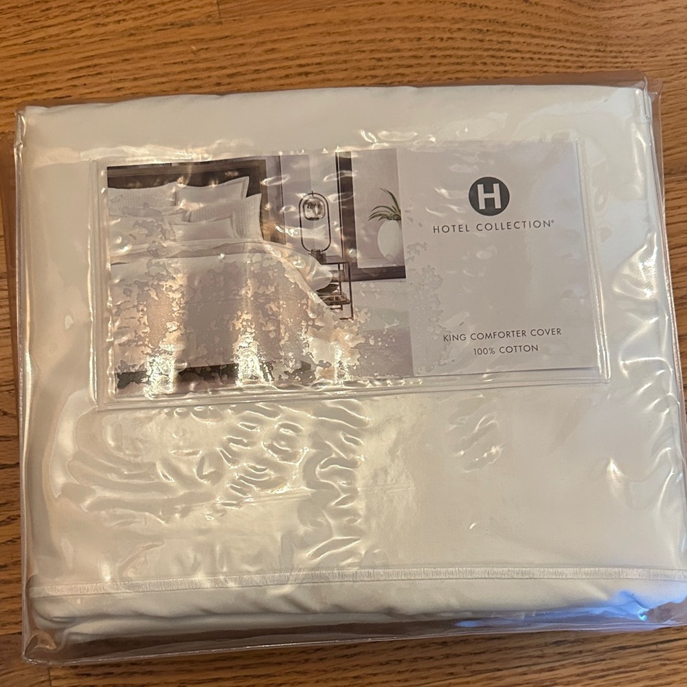 Hotel Collection Pure White King Duvet Cover